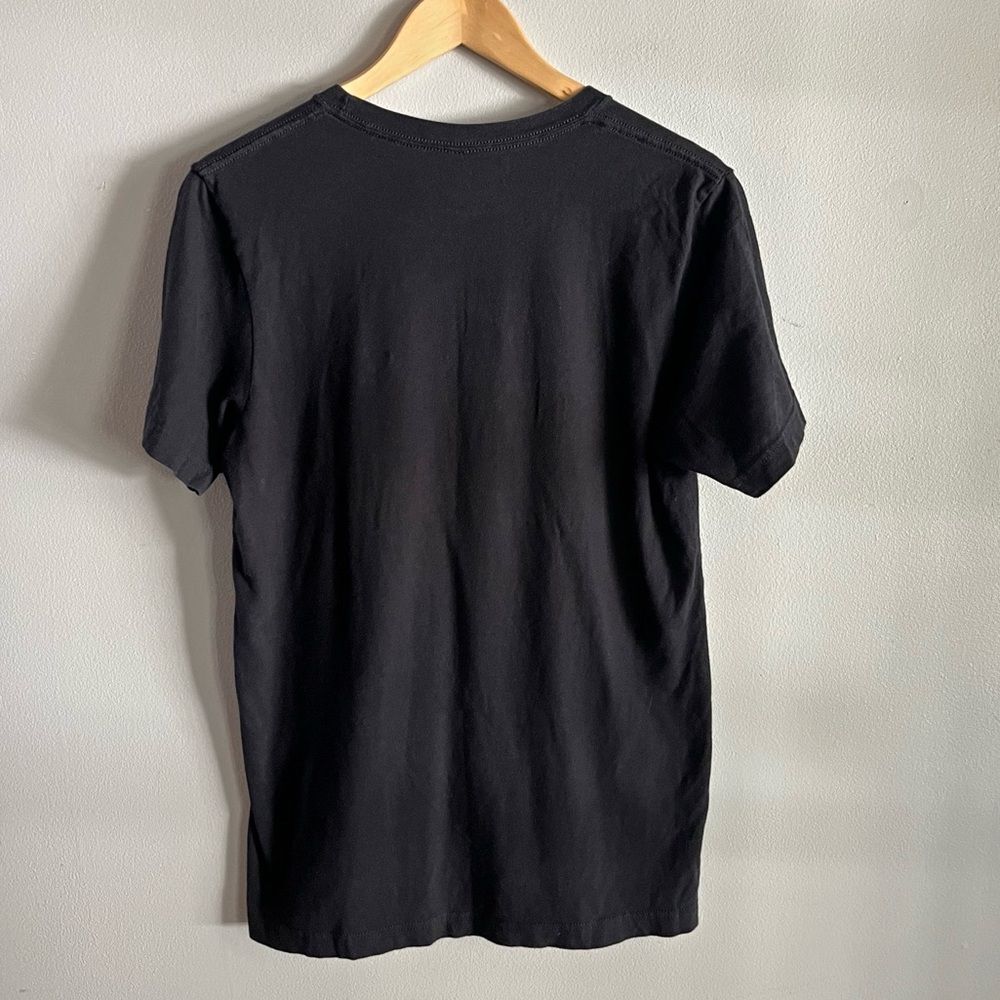 Alien Graphic Tee Black Minimalist Circle Logo Streetwear Unisex M - Picture 6 of 6